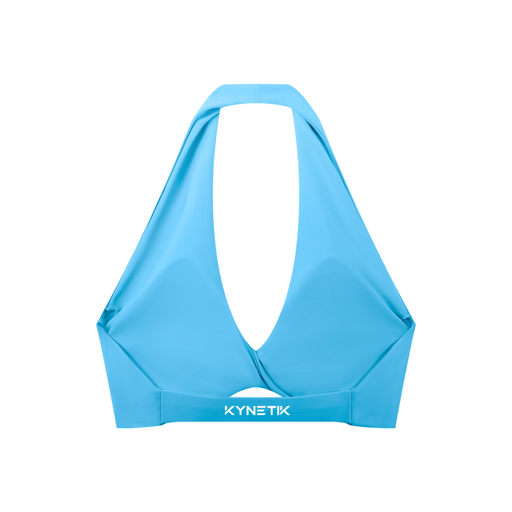 Kynetik Twist-Front Halter Sports Bra